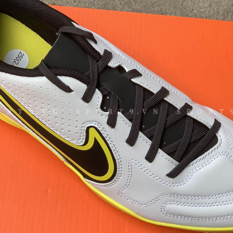 Nike Tiempo Legend 9 Club TF - White/Smoke Grey/Yellow - DA1193-107